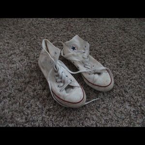 High top white converse
